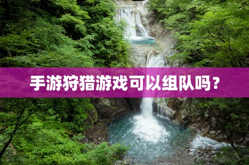 手游狩猎游戏可以组队吗？