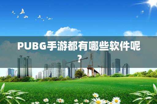 PUBG手游都有哪些软件呢？
