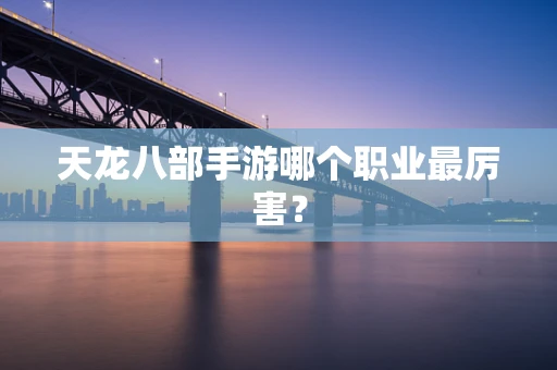 天龙八部手游哪个职业最厉害？