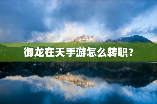 御龙在天手游怎么转职？