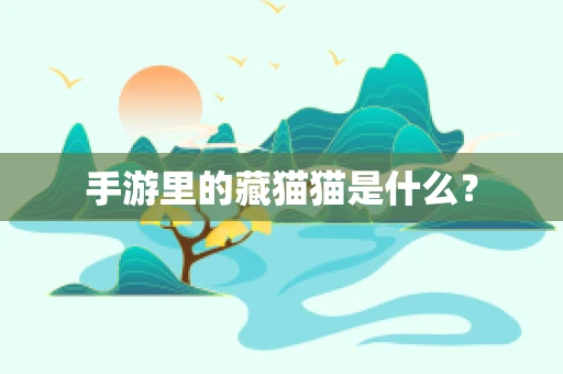 手游里的藏猫猫是什么？