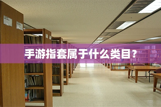 手游指套属于什么类目？