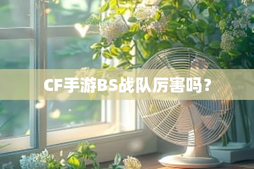 CF手游BS战队厉害吗？