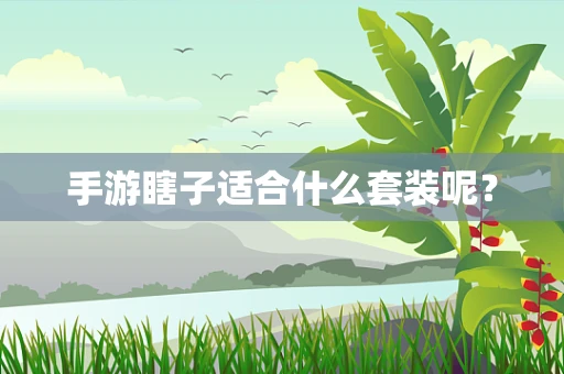 手游瞎子适合什么套装呢？