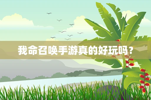 我命召唤手游真的好玩吗？