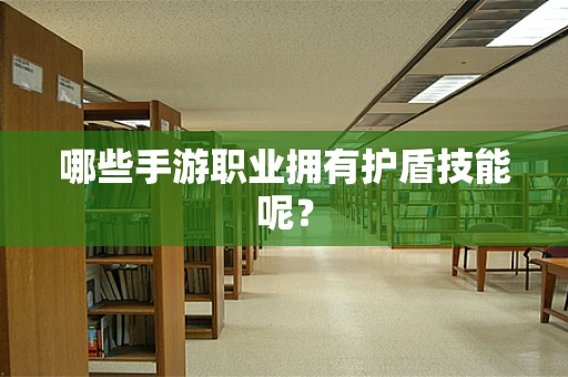 哪些手游职业拥有护盾技能呢？
