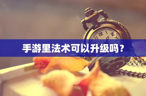 手游里法术可以升级吗？