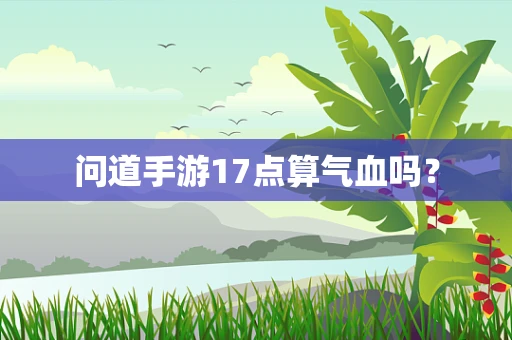 问道手游17点算气血吗？