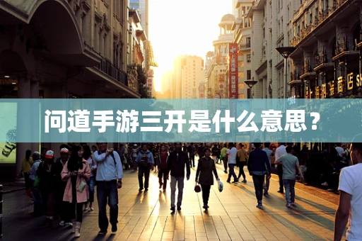 问道手游三开是什么意思？