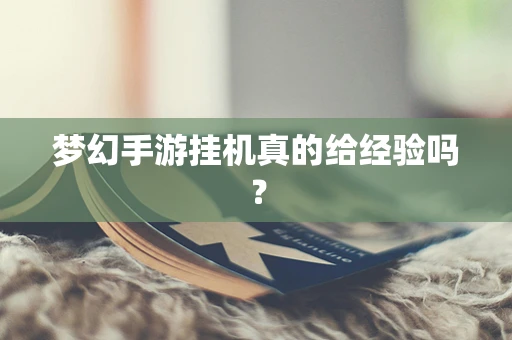 梦幻手游挂机真的给经验吗？