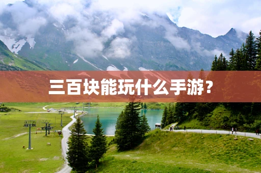 三百块能玩什么手游？
