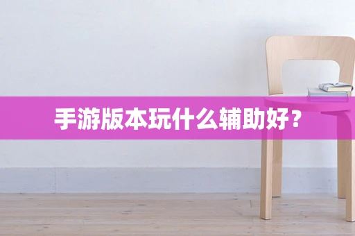 手游版本玩什么辅助好？