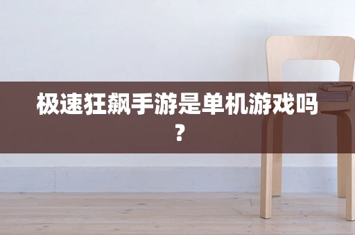 极速狂飙手游是单机游戏吗？