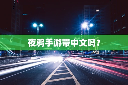 夜鸦手游带中文吗？