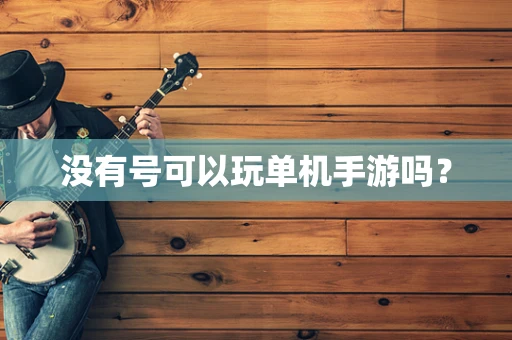 没有号可以玩单机手游吗？