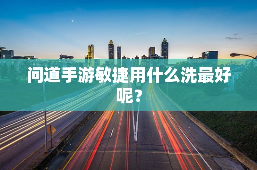 问道手游敏捷用什么洗最好呢？
