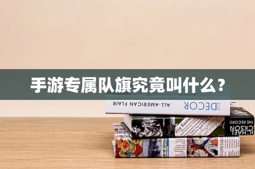 手游专属队旗究竟叫什么？