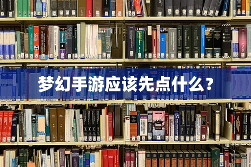 梦幻手游应该先点什么？