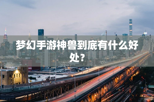 梦幻手游神兽到底有什么好处？