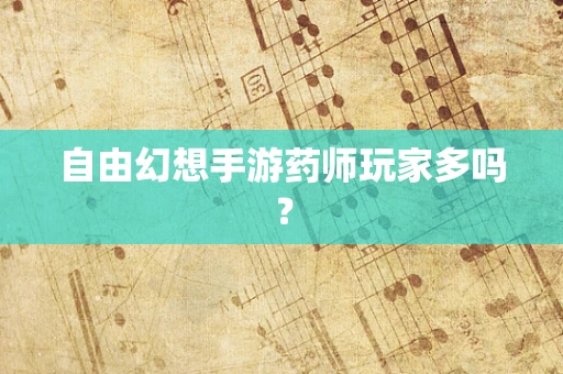自由幻想手游药师玩家多吗？