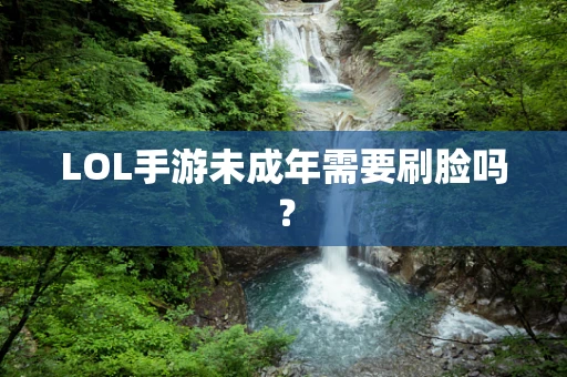 LOL手游未成年需要刷脸吗？