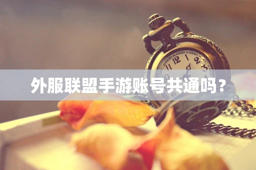外服联盟手游账号共通吗？