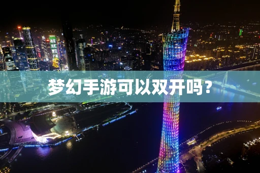 梦幻手游可以双开吗？